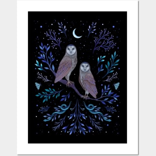 Owls in the Moonlight Posters and Art